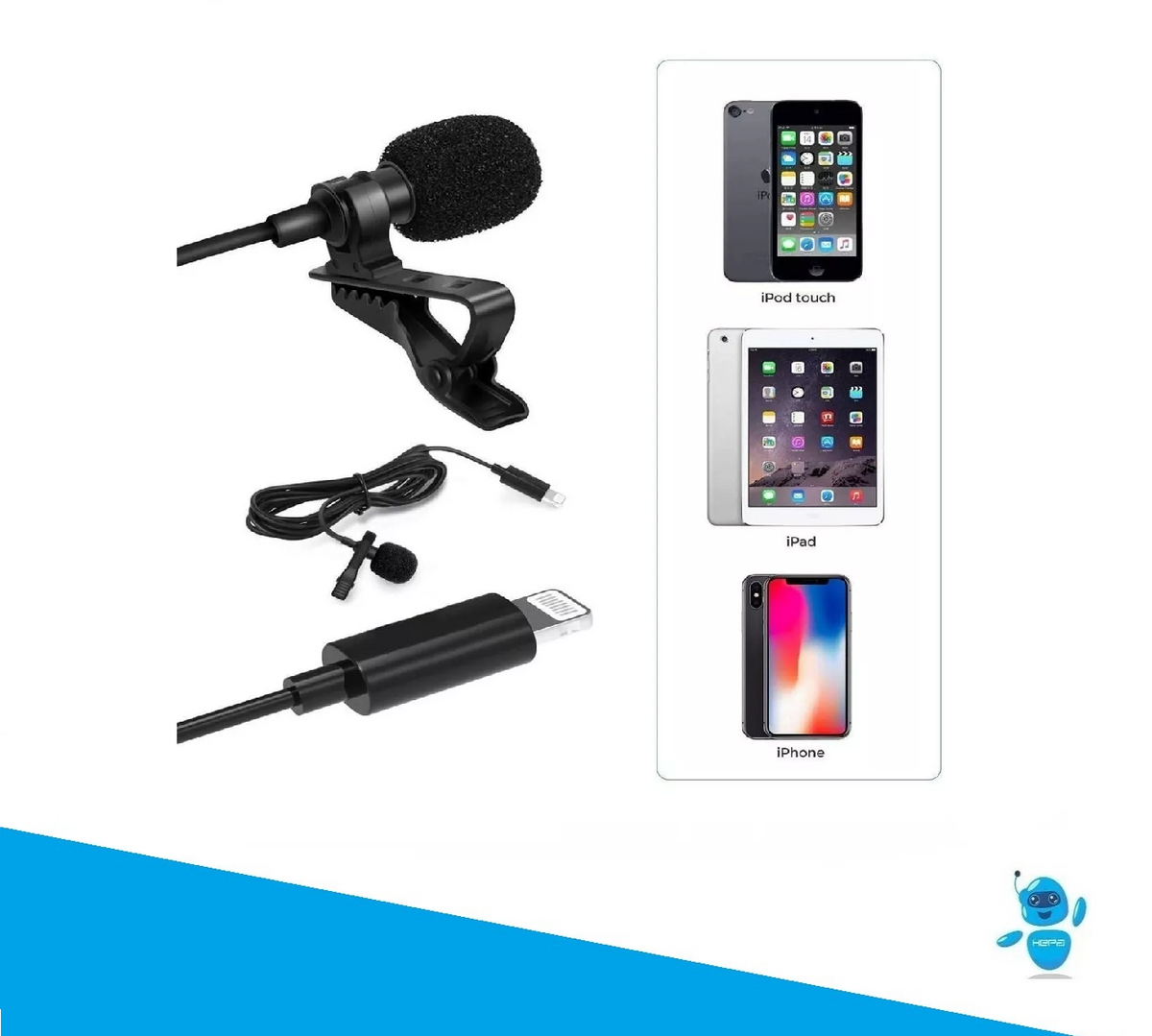 Micrófono Solapa Lightning para iPhone