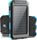 Power Bank Solar 20.000 mAh antigolpes con panel solar, brújula y linterna LED