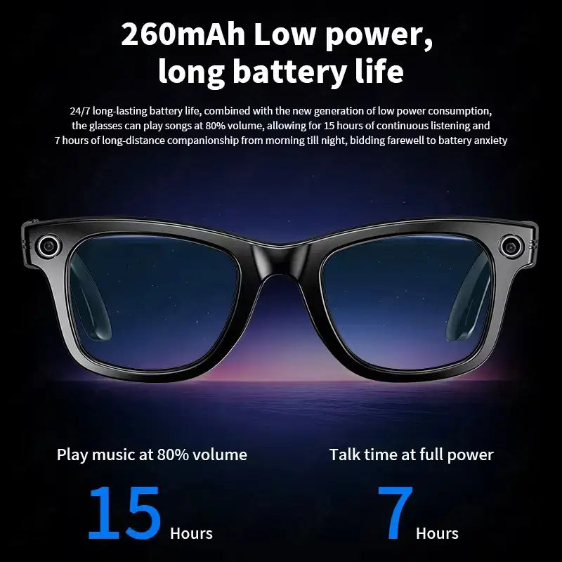 Gafas Inteligentes con Cámara HD
